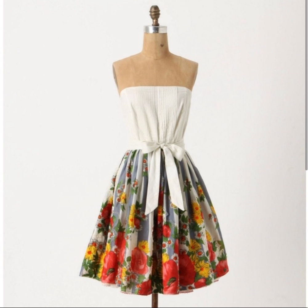 NWT Anthropologie  Carnation Lilly Lilly Rose Dress